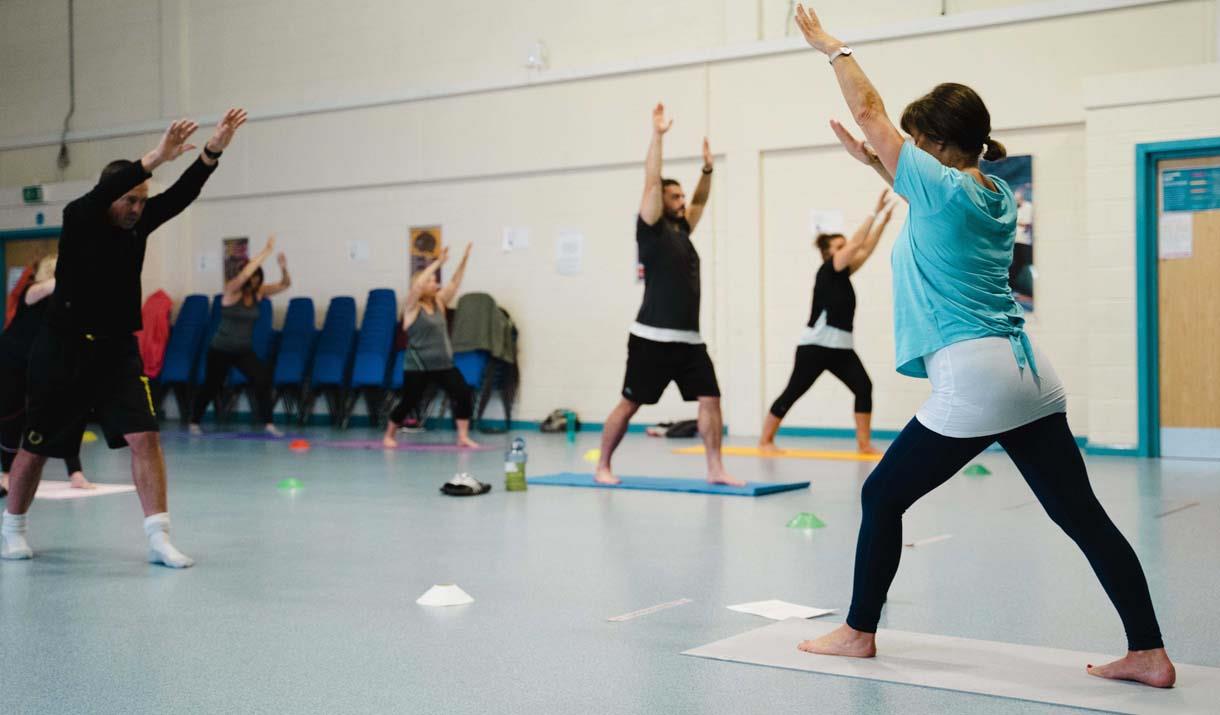 Yoga at Ysgol John Bright Leisure Centre