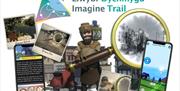 An image of the Imagine logo and elements of the downloadable app