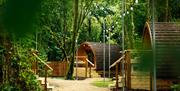 Glamping pods at Adventure Parc Snowdonia