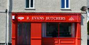 Outside of R Evans Butchers shop