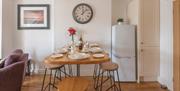 Image of dining table at The View Holiday Cottage