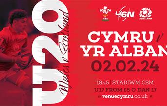 Under 20's Six Nations Wales v Scotland at Stadiwm CSM