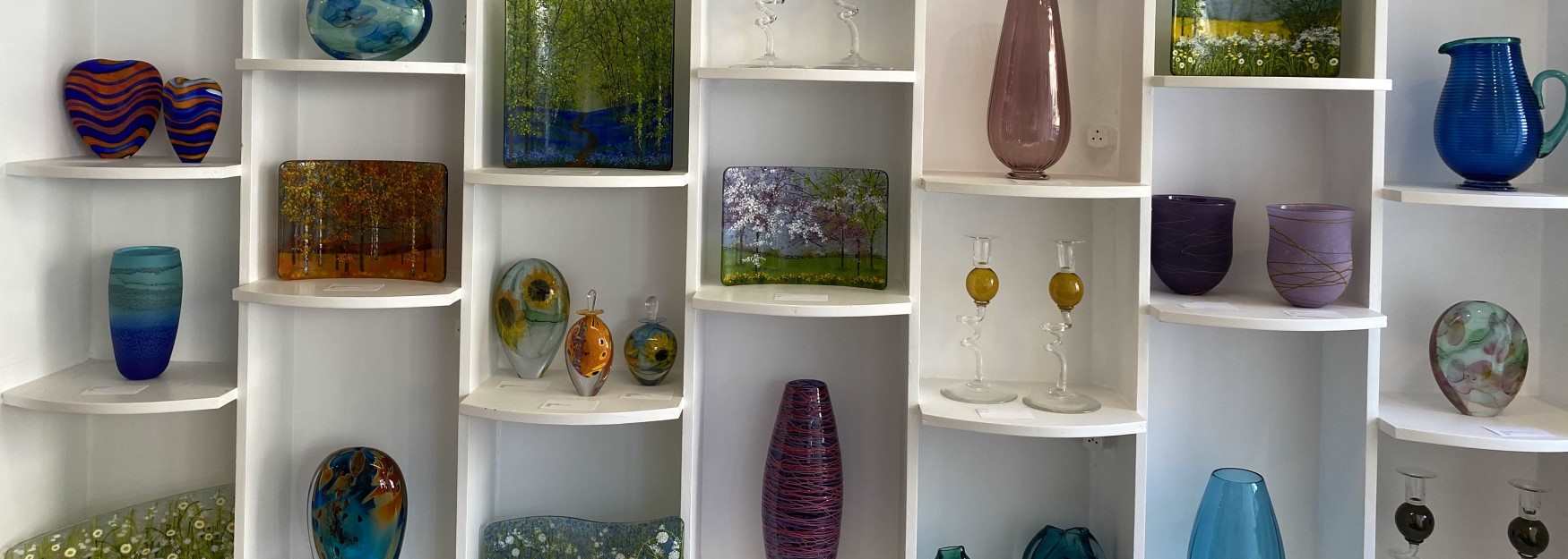 Stunning glassware at Iona House Gallery, Woodstock