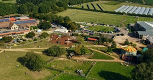 Aerial view of Millets Farm Centre