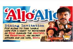 'Allo 'Allo poster with characters from the show