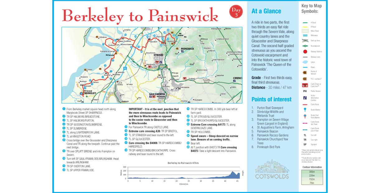 Cycle Tour - Day 3 - Berkeley to Painswick