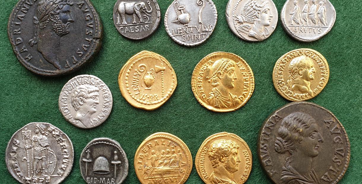 Image of some rare Roman coins