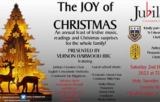 Poster displaying details for Jubilate concert 2nd December - information within event description text.
