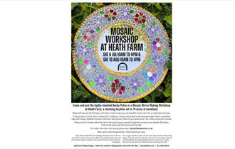 Mosaic Mirror Making Courses at Heath Farm Flyer