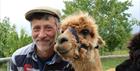 Dr. Lutfi and an alpaca