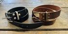 Black & brown leather belts
