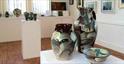 Pottery at West Ox Arts gallery in Bampton