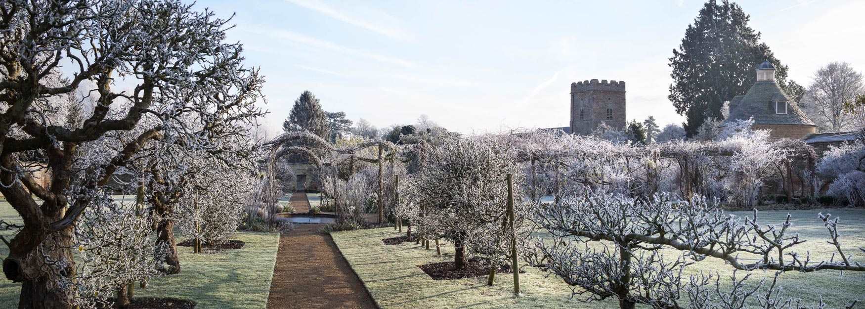 A frosty morning in the gardens of Rousham (photo Andrew Lawson)