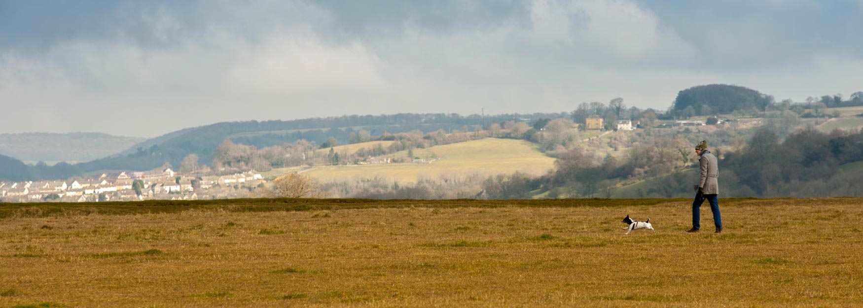 A winter dog walk in the Cotswolds