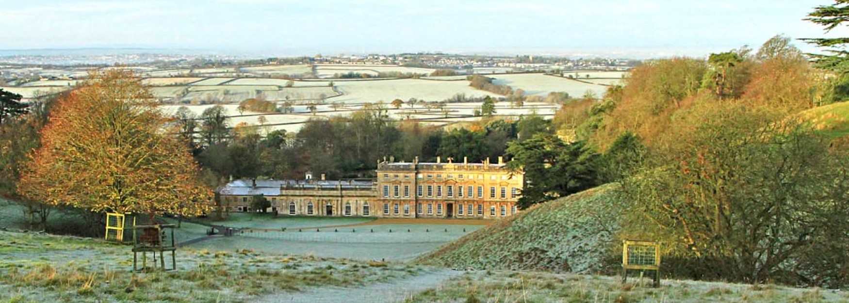 Dyrham Park in the frost