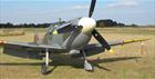 Spitfire plane on the ground