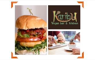 Karibu logo and food images