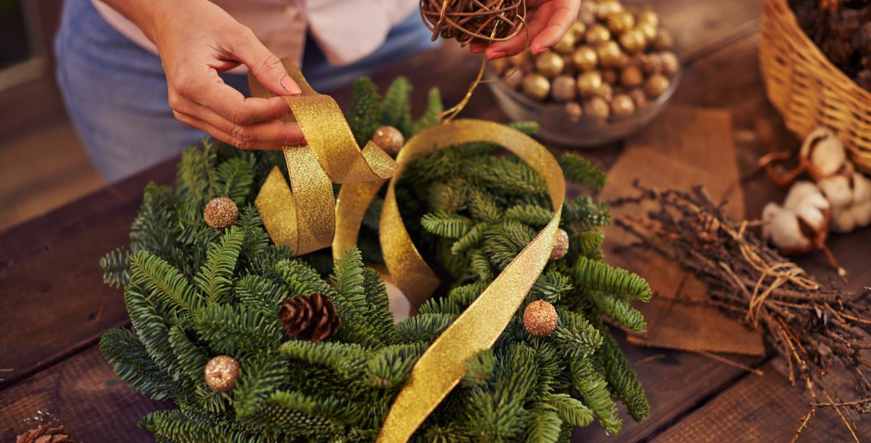Festive Wreath Making Masterclass with Afternoon Tea