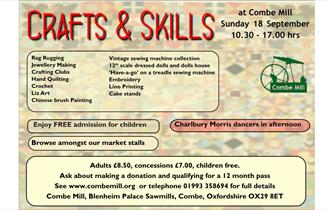 Crafts and skills event advert