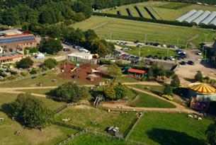 Aerial view of Millets Farm Centre