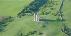 Aerial view of Broadway Tower