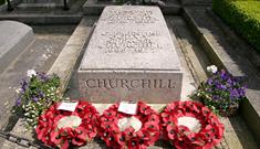The tomb of Sir Winston Churchill at Bladon