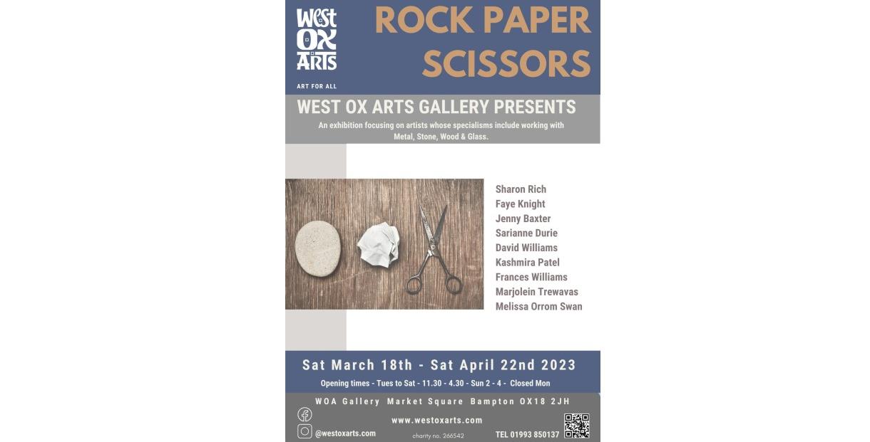 Rock, Paper, Scissors exhibition poster