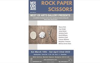 Rock, Paper, Scissors exhibition poster