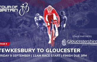 Tour of Britain stage six will race from Tewkesbury to Gloucester on Friday, 9 September