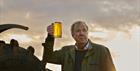 Jeremy Clarkson with Hawkstone beer
