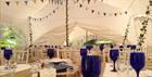 Wedding marquee at Owlpen Manor