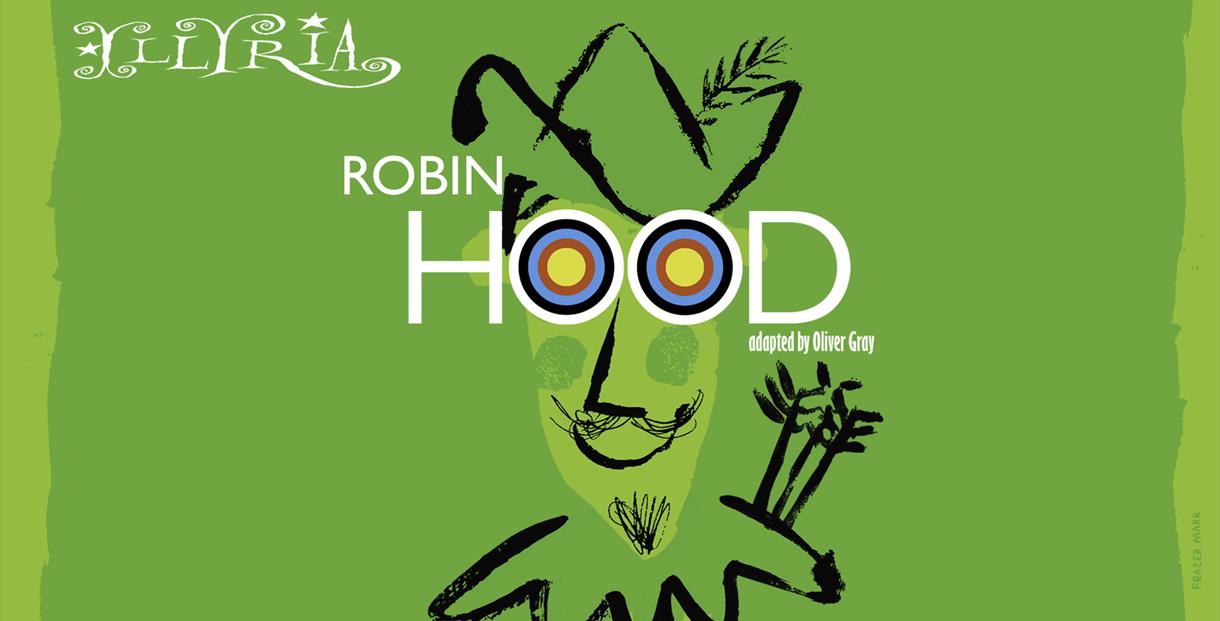 Robin Hood poster green abstract portrait