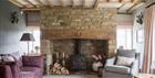 Forthay Bed and Breakfast - the snug with inglenook and woodburner