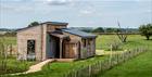 One of six new sunset lodges at Cotswold Farm Park