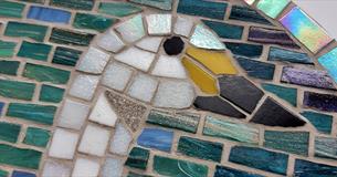 Mosaic of a swan