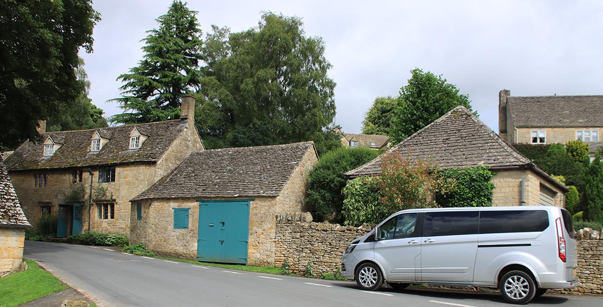 Best Cotswold Tours luxury vehicle at Snowshill - Best Cotswold Tours