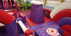 A view of the inflatable obstacle course