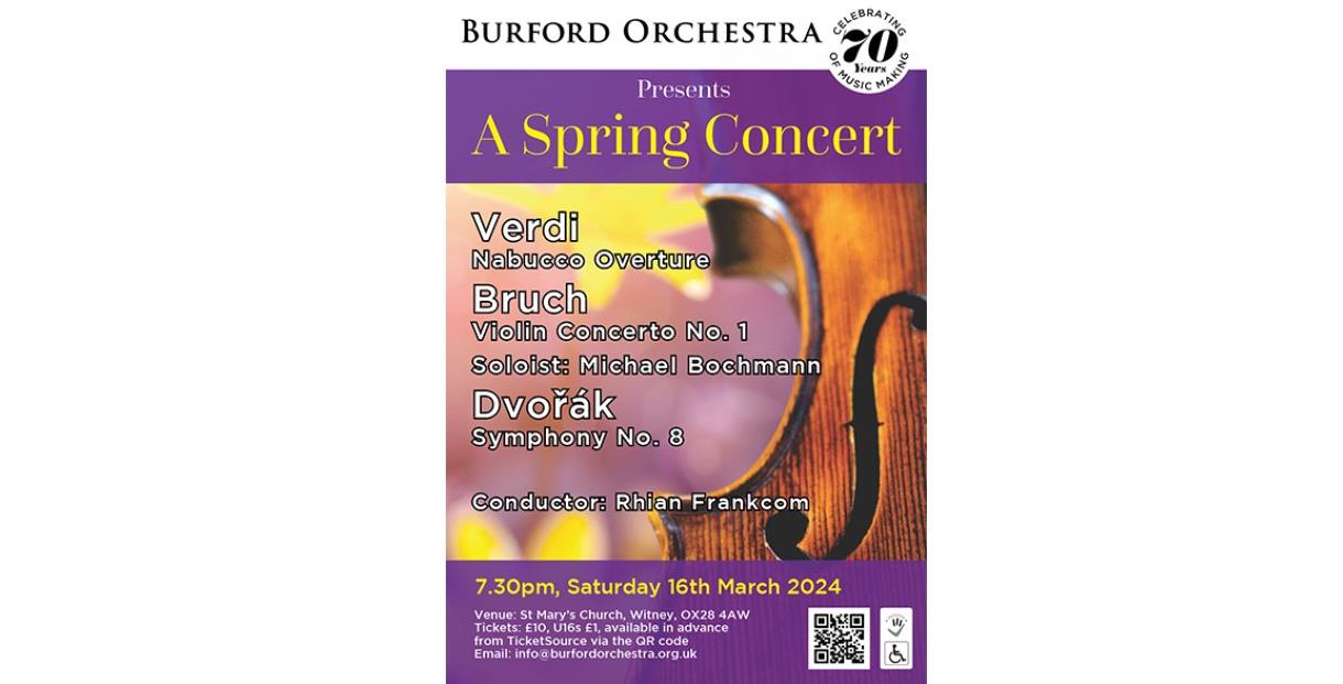 Burford Orchestra's Spring concert poster
