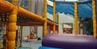 Inside the soft play area