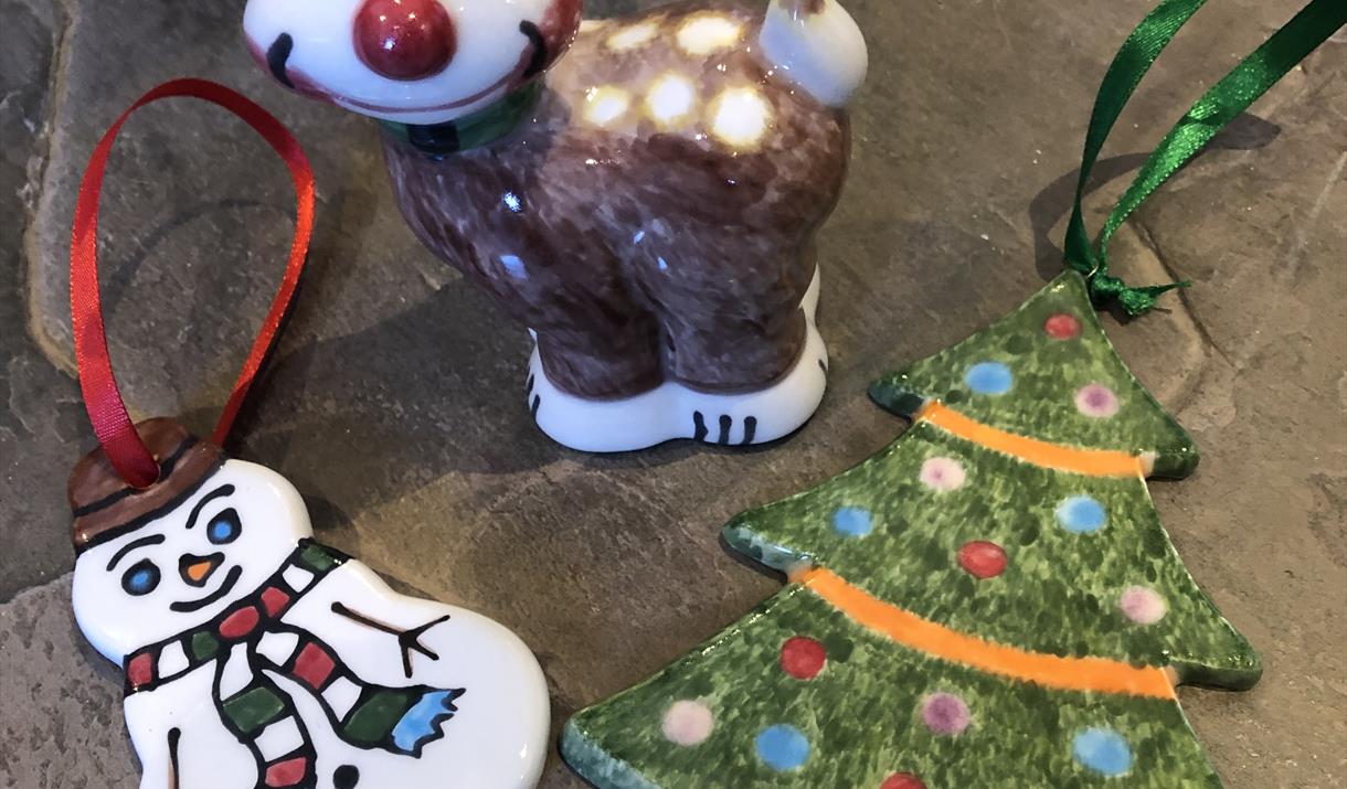 Christmas Pottery Painting