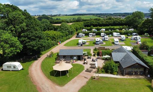Greenacres campsite in the Forest of Dean.