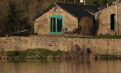 house at the edge of the lake @ Noxon Farm