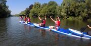 Stand-up paddle boarding on the River Wye at Monmouth with www.inspire2Adventure.com