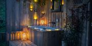 The Nest Luxury Glamping outdoor bathtub
