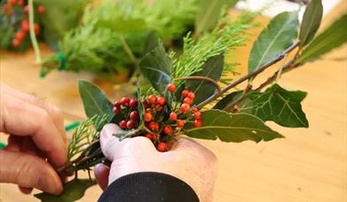 Wreath Making at Gloucester Cathedral