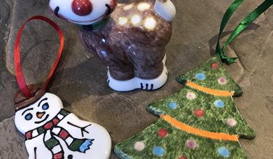 Christmas Pottery Painting