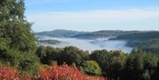 An early Autumn day view over the Wye valley