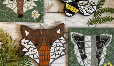 Learn to make a mosaic woodland animal for your garden