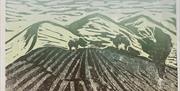 Lino Print Making with Lee Wright at Humble by Nature Kate Humble's farm