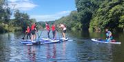 Stand-up paddle boarding on The River Wye at Monmouth with www.inspire2adventure.com